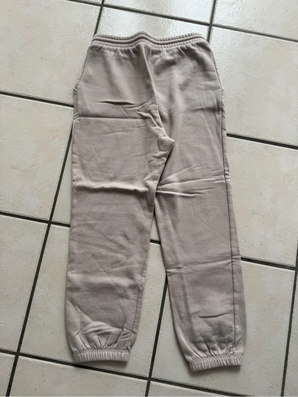 Neutral Tan Jogger Pants - Comfortable Elastic Waist